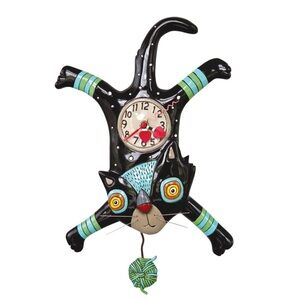 Allen Design Studio Craft Attack Cat Clock